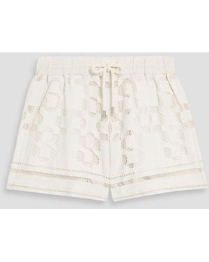 Jonathan Simkhai Hannah Crocheted Cotton-Blend Shorts - Natural