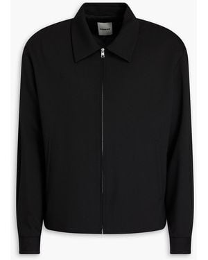 Sandro Wool-blend Crepe Jacket - Black