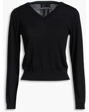 Nili Lotan Janah Wool Jumper - Black
