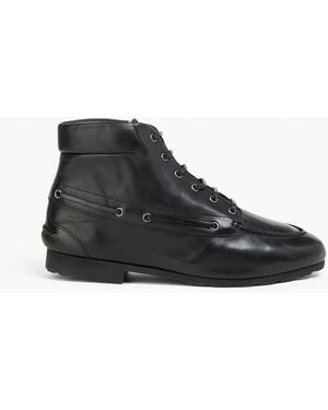 Bally Brogue-stiefel "paphos" aus glanzleder - Schwarz