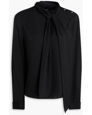 Theory Silk Blouse - Black