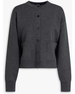 Theory Wool-blend Cardigan - Black
