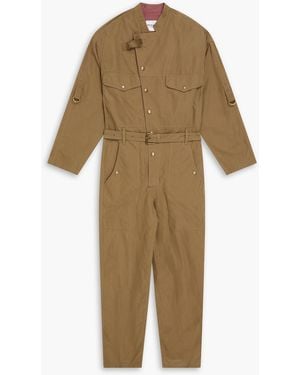 Isabel Marant Dahona Cotton-Blend Poplin Jumpsuit - Natural