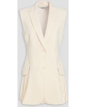 Jonathan Simkhai Pleated Crepe Vest - Natural