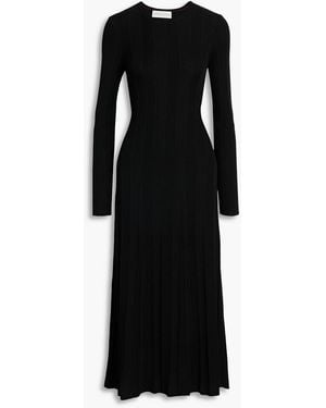 Veronica de Piante Anais Wool Midi Dress - Black