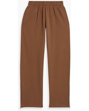 Wardrobe NYC French Cotton-Terry Track Pants - Brown