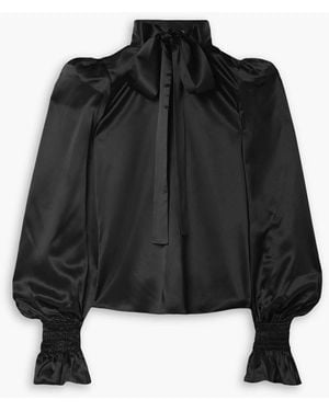 The Vampire's Wife The Subverter Silk-satin Blouse - Black