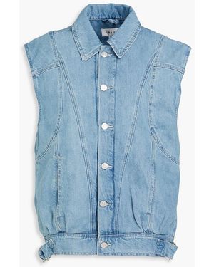 FRAME Angular Denim Vest - Blue