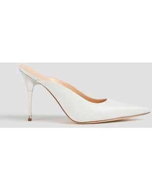 Magda Butrym Leather Mules - White