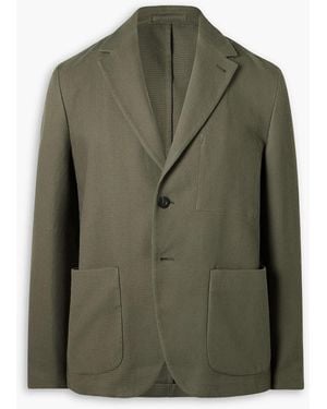 MR P. Waffle-Knit Cotton Suit Jacket - Green