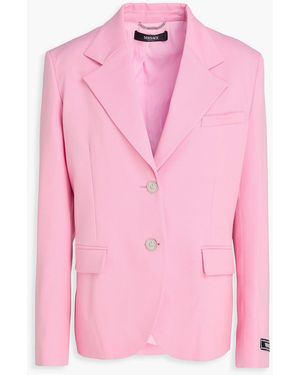 Versace Wool-Blend Twill Blazer - Pink