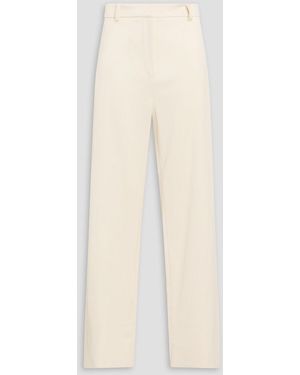 TOTEME Satin Straight-Leg Trousers - White