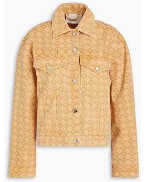 Nanushka Printed Denim Jacket - Natural