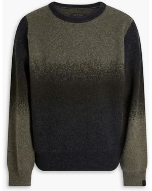 Rag & Bone Downing Dégradé Cashmere Sweater - Black