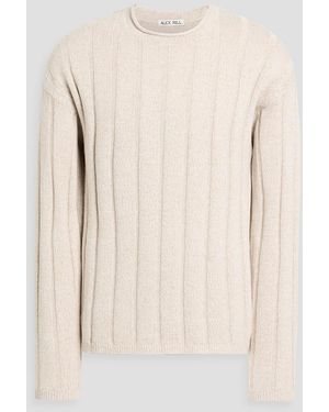Alex Mill James Ribbed Cotton And Linen-Blend Sweater - Natural