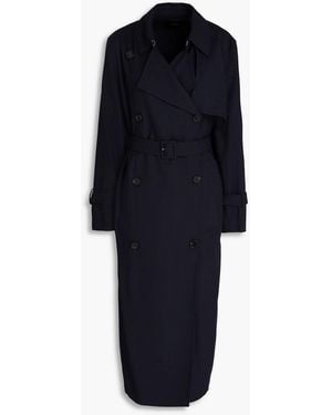 Theory Twill Trench Coat - Blue