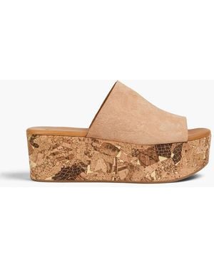 See By Chloé Liana Suede Platform Mules - Natural