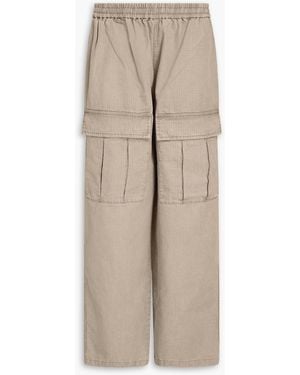 Acne Studios Cotton-Ripstop Cargo Trousers - Natural
