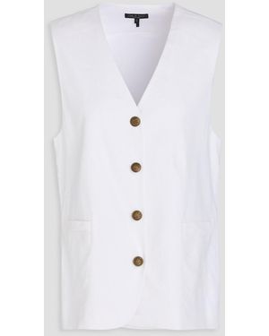 Rag & Bone Charlotte Linen-blend Vest - Blue