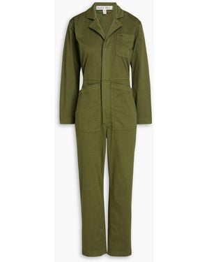 Alex Mill Standard cropped jumpsuit aus stretch-baumwolle - Grün