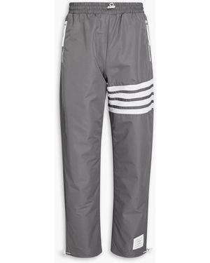 Thom Browne Striped Ripstop Track Pants - Grey