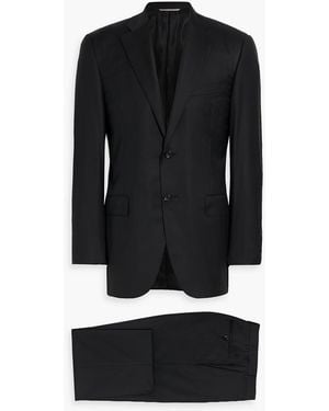 Canali Cupro Suit - Black