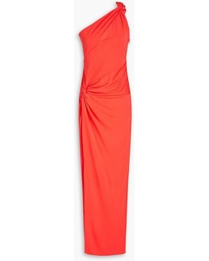 Nicholas Kinley One-shoulder Twisted Stretch-jersey Gown - Red