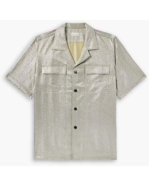 Dries Van Noten Lamé Shirt - Metallic