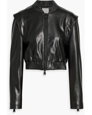 Jonathan Simkhai Doreen Cropped Bomber Jacket - Black