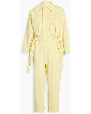 3.1 Phillip Lim Cropped Stretch-Twill Jumpsuit - Yellow