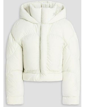 Acne Studios Daunenjacke aus gestepptem shell mit kapuze - Weiß