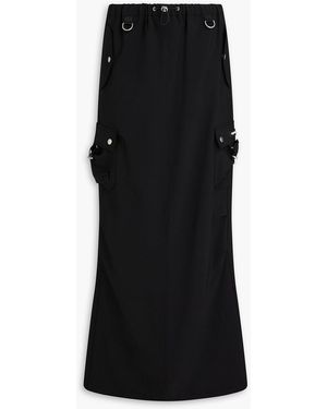 Coperni Embellished Crepe Maxi Skirt - Black