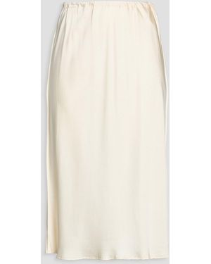 Jil Sander Satin Midi Skirt - Natural