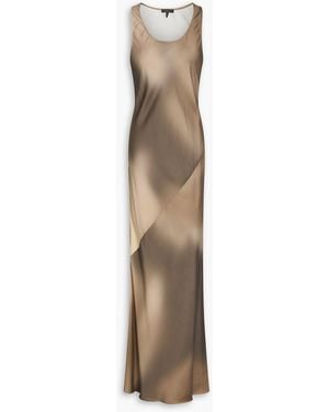 Rag & Bone Daisy Tie-dyed Satin Maxi Dress - Natural