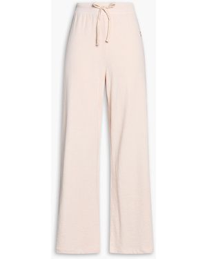 ÉTERNE French Cotton-Terry Track Trousers - Natural