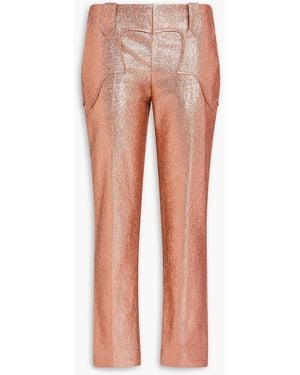 Tom Ford Lamé Straight-leg Pants - Metallic