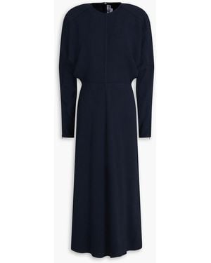 Victoria Beckham Crepe Midi Dress - Blue