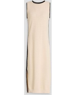 Varley Pointelle-knit Cotton Maxi Dress - White