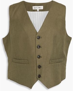 Alex Mill Knotted Twill Vest - Green