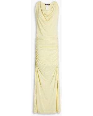 Fabiana Filippi Drapiertes maxikleid aus stretch-jersey - Mettallic
