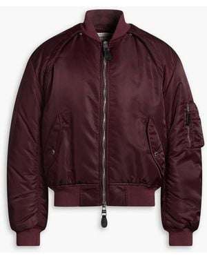 McQueen Shell Bomber Jacket - Red