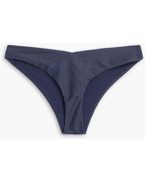 Onia Chiara geripptes tief sitzendes bikini-höschen - Blau