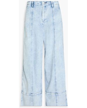 Rag & Bone Featherweight Arianna High-Rise Wide-Leg Jeans - Blue