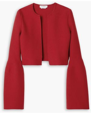 Gabriela Hearst Katlin Cropped Wool Jacket - Red