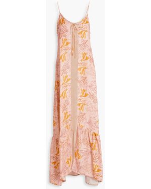 Sensi Studio Strandkleid aus twill mit print - Pink