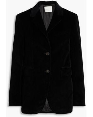 Veronica de Piante Enrico Cotton-Corduroy Blazer - Black
