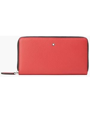 Montblanc Textu-leather Wallet - Red