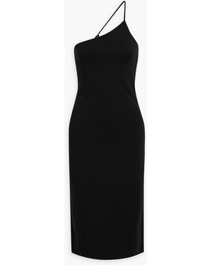 Rag & Bone Irina One-shoulder Stretch-jersey Midi Dress - Black