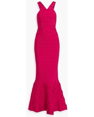 Hervé Léger Phoebe Bandage Gown - Pink