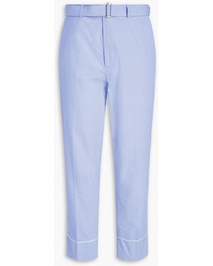 Officine Generale Lucio Cotton-poplin Pants - Blue